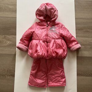 Toddler Girl Winter Ski Warm Set Jacket Pants 18M 24M